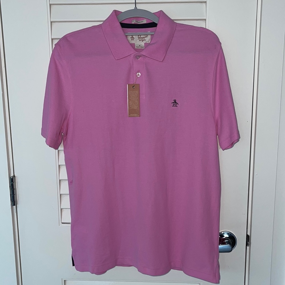 Original Penguin ‘Classic Fit’ Fuchsia Pink Polo T-Shirt